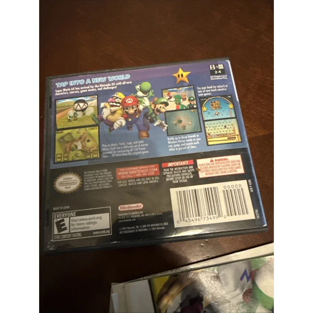 Super Mario 64 DS - Case -inserts And Manual - No Game Nintendo DS, 2004